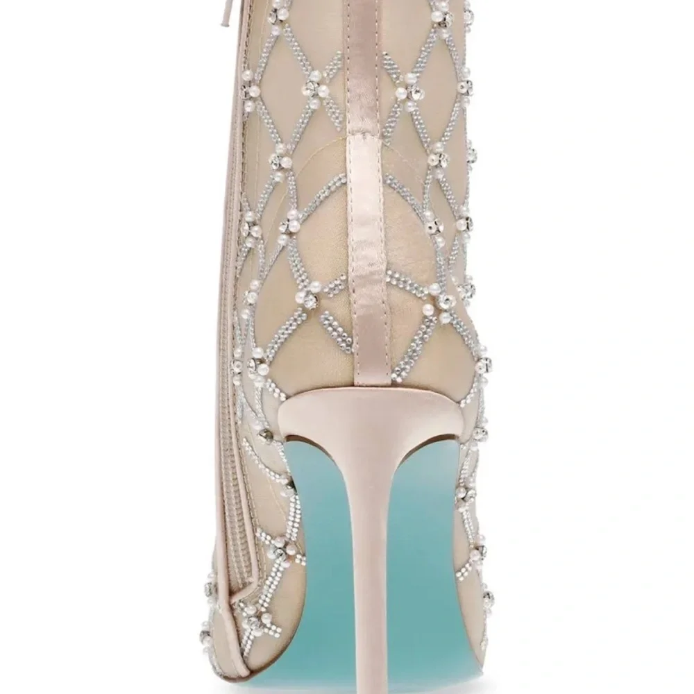 🔻Betsey Johnson Larkk Women's Stiletto Boots/Booties | Size 8 | NWB - Picture 4 of 8